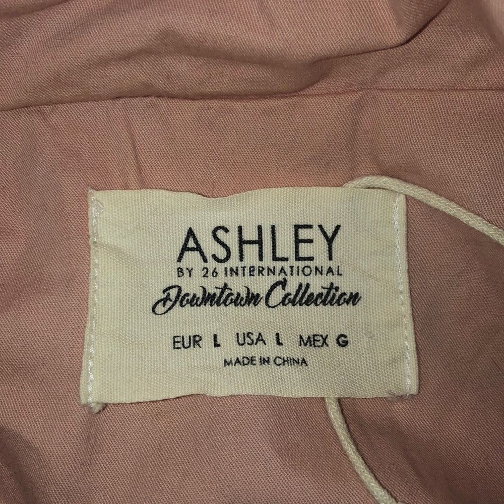Pink Embroidered Army Jacket - Picture 3 of 5
